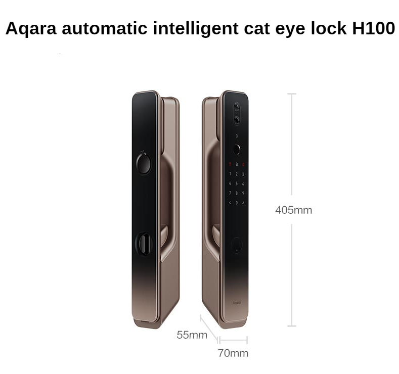 Aqara Fechadura Inteligente biometrica OlhodeGato Smart segurança Lock H100  Sensor NFC Bluetooth Via & Aqara App